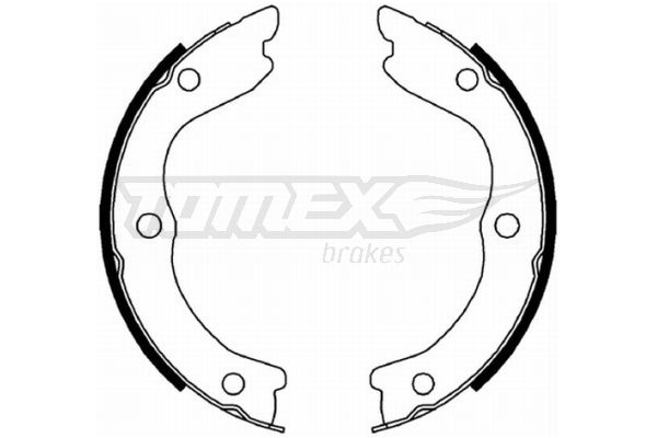 TOMEX BRAKES Bremžu loku komplekts TX 22-30